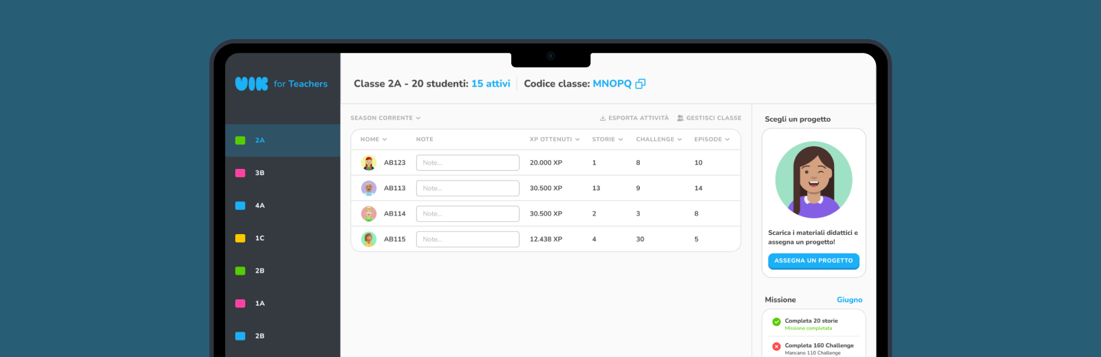 VIK Teacher Dashboard