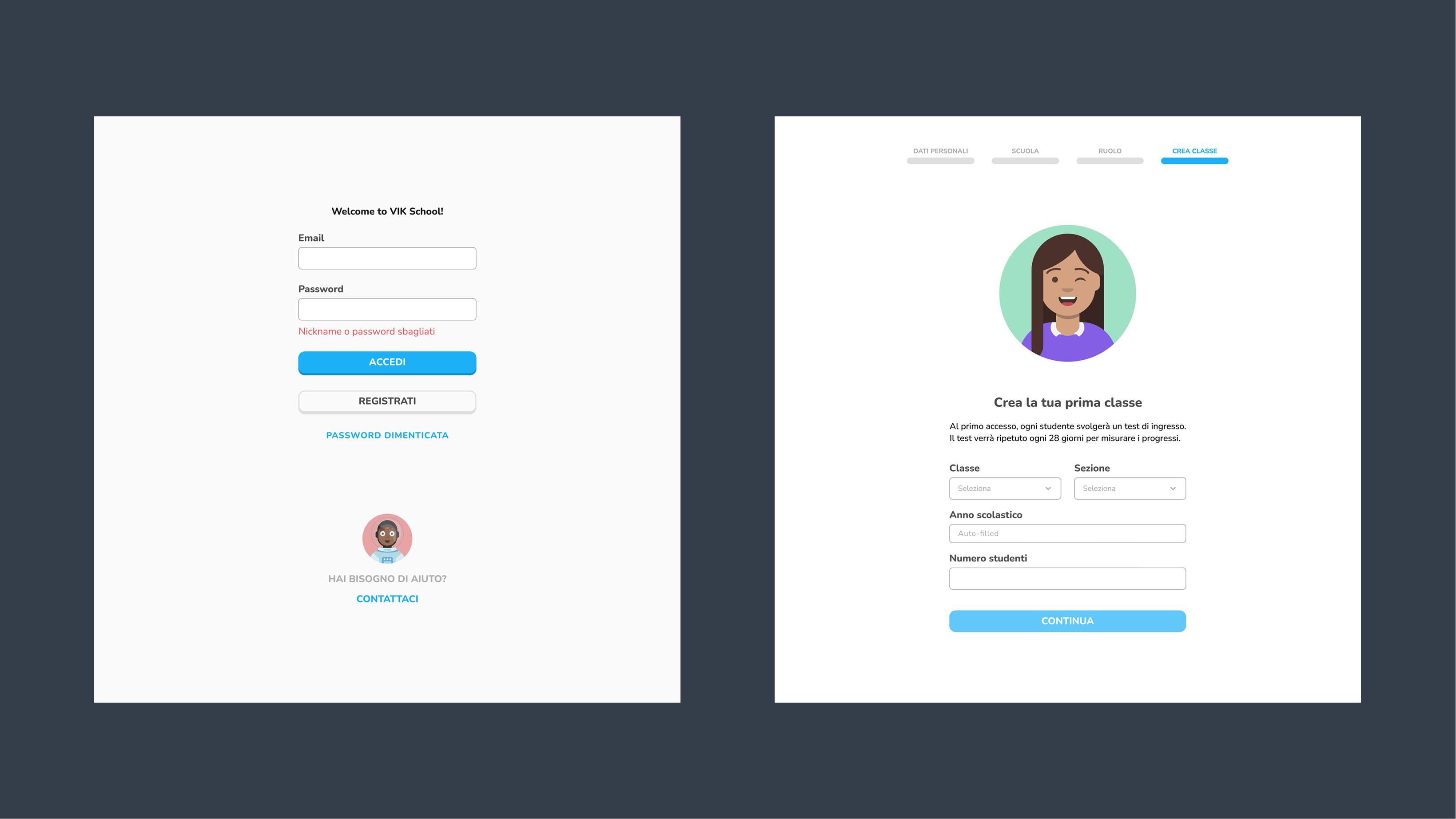 VIK Dashboard - Onboarding