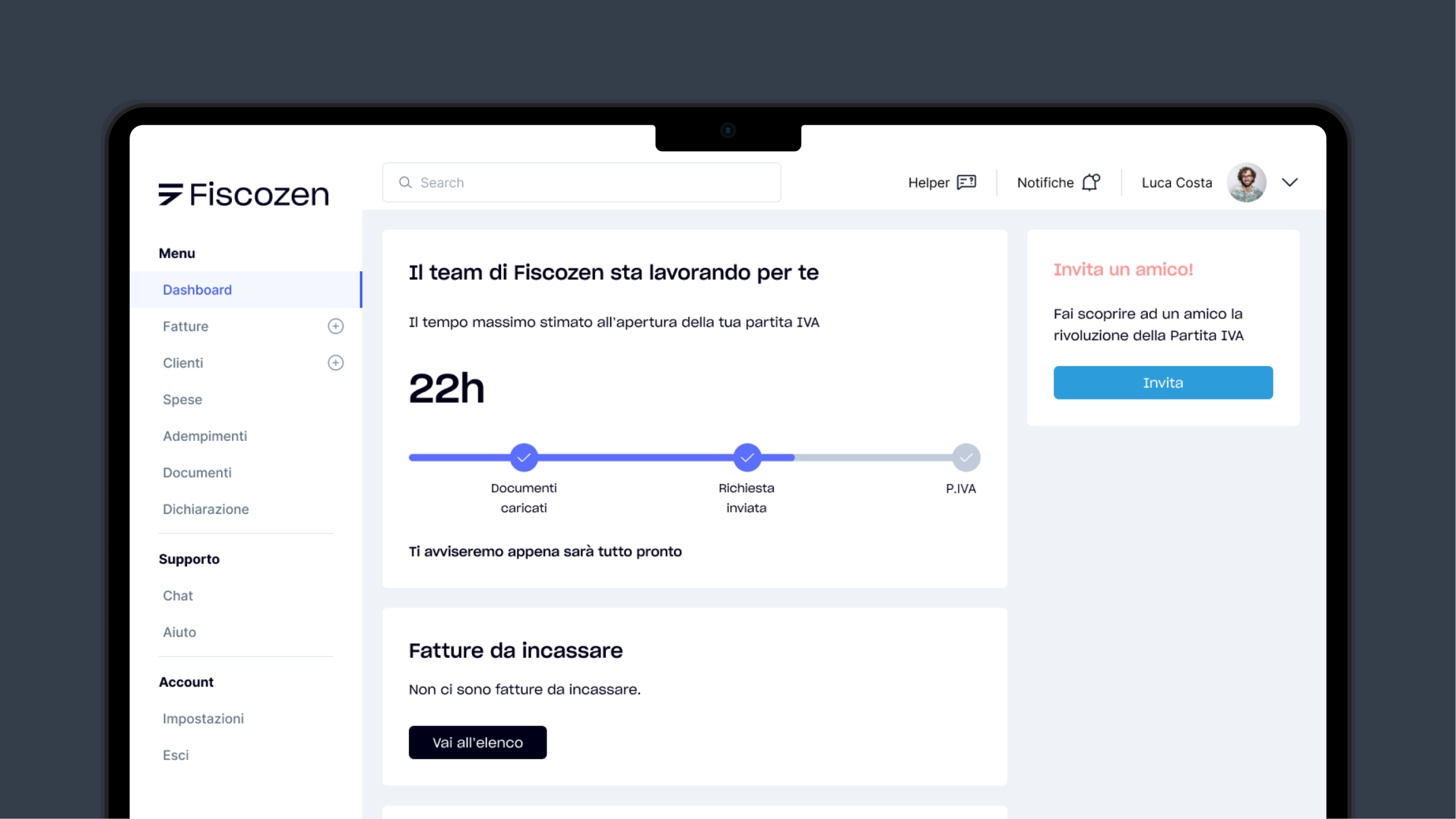 Fiscozen - Dashboard