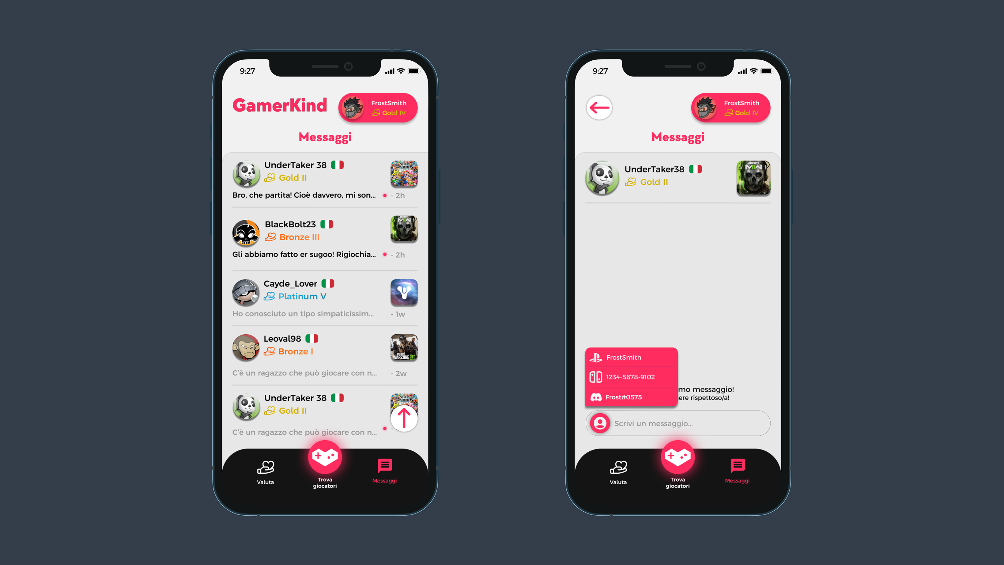 GamerKind - Chat with ID paste