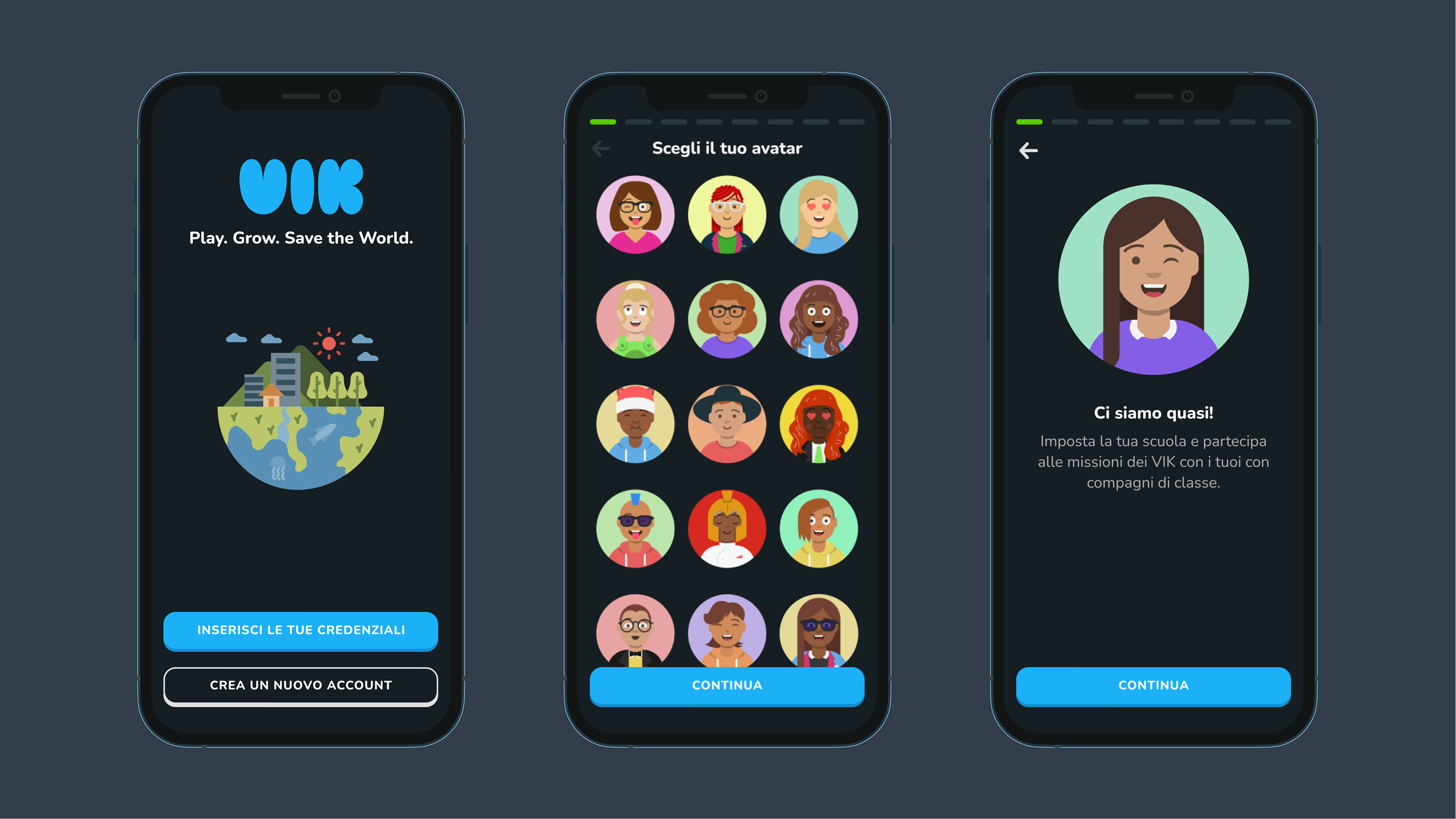 VIK App - Onboarding and Home