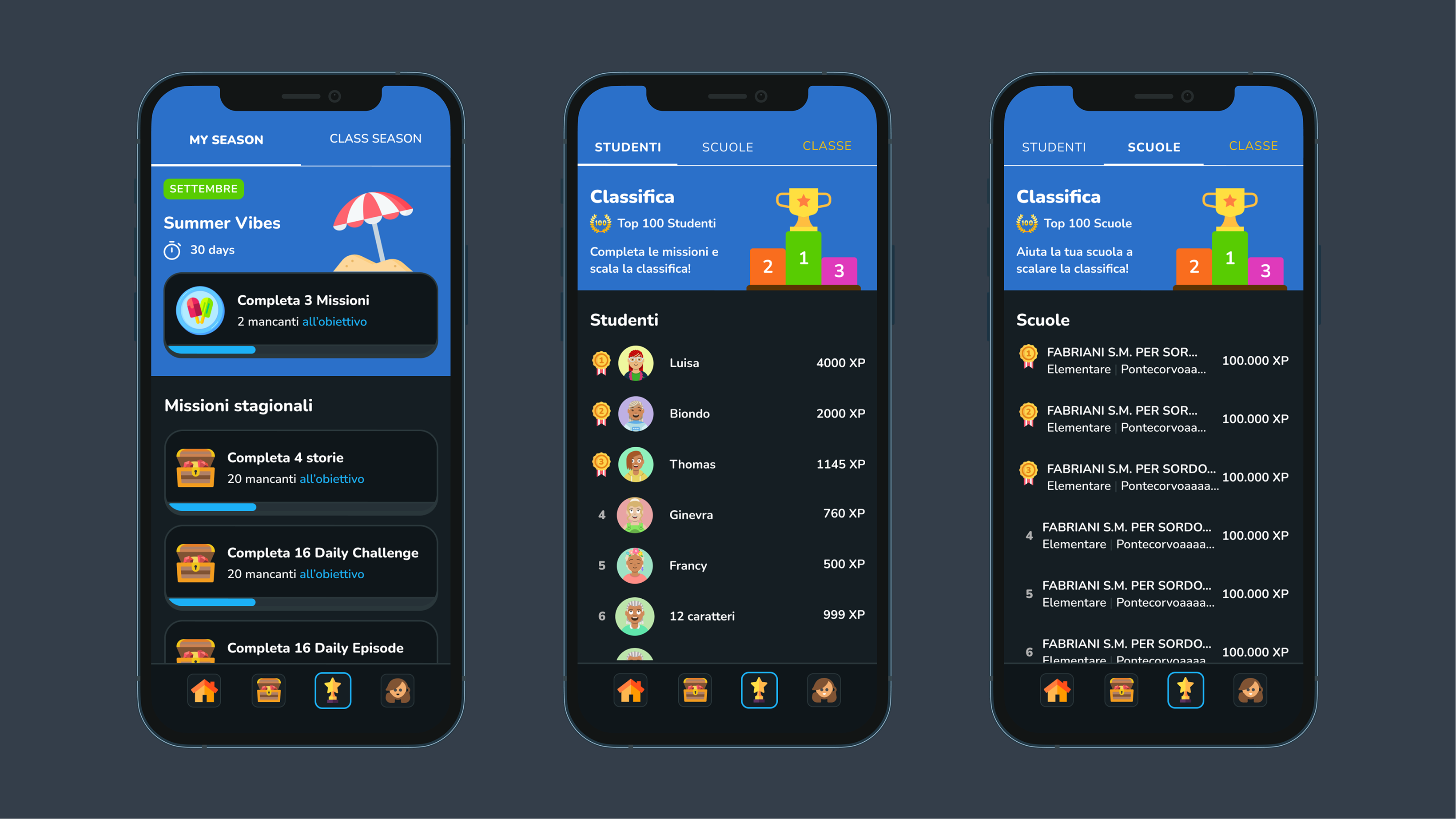 VIK App - Leaderboard and Season